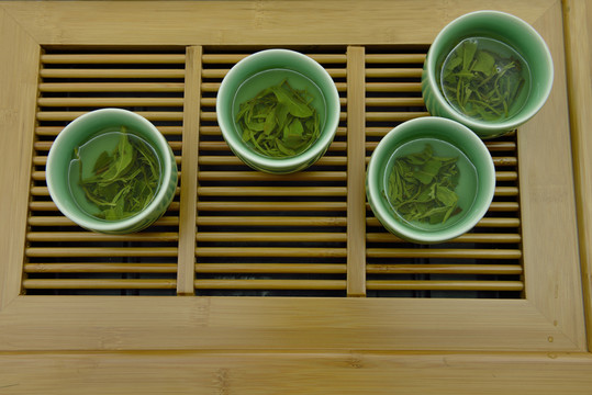 綠茶 碧螺春 青瓷 茶葉 茶道
