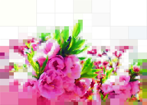 裝飾畫 桃花