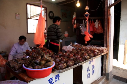 上海 朱家角 古鎮(zhèn) 美食 粽子