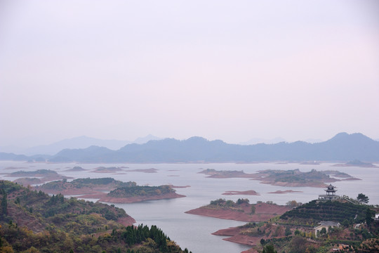 千島湖 湖泊 遠(yuǎn)景 秋 白天