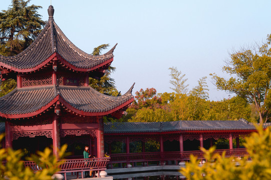 公園古建筑亭子