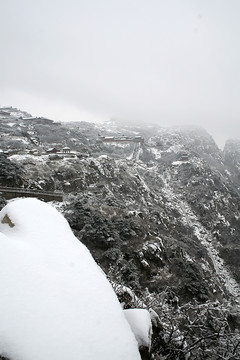 泰山雪景