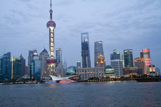 上海 外灘 夜景 浦江 游輪