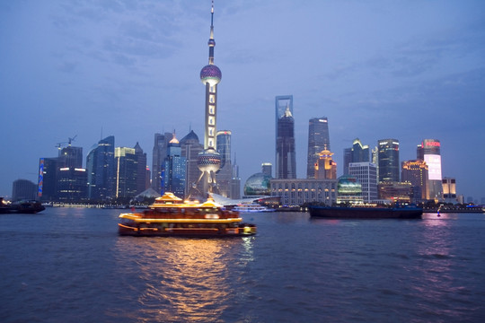 上海 外灘 夜景 浦江 游輪