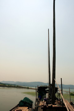 苏州 太湖 西山 渔船 木船