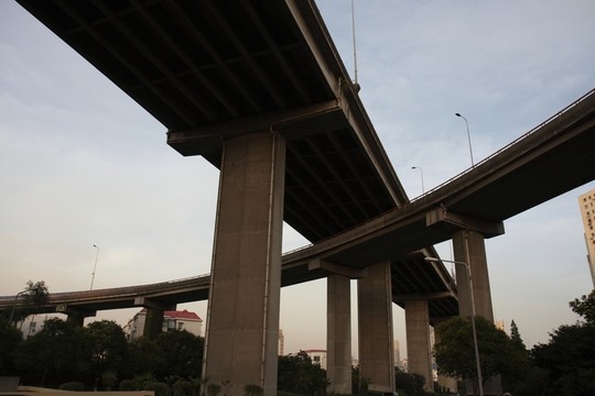 上海 都市 現(xiàn)代建筑 立交橋