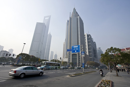 上海 浦東 現(xiàn)代建筑 寫字樓