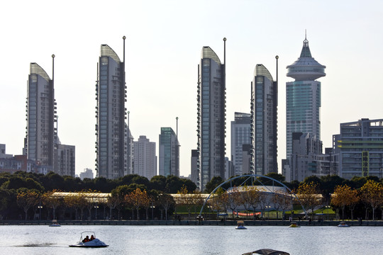 上海 浦東 現(xiàn)代建筑 世紀(jì)公園