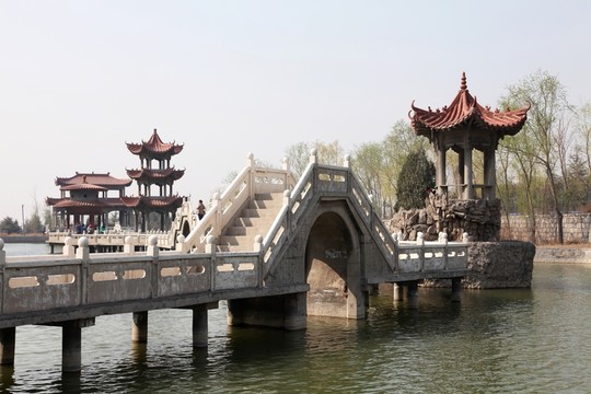 初春的園林小景