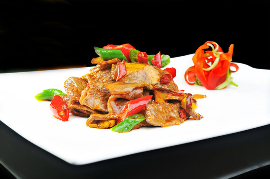 杏鮑菇炒牛肉