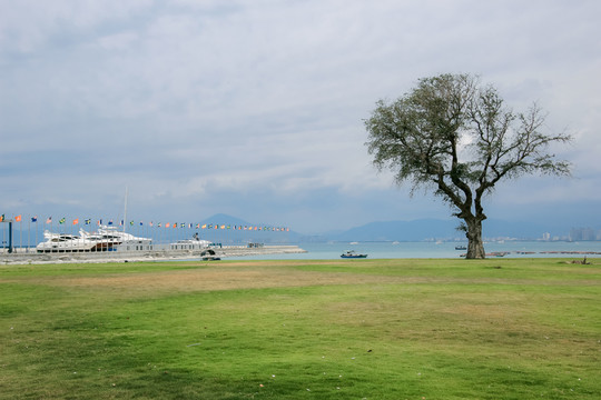 海南三亞半山半島帆船港