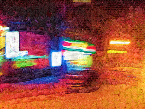 夜色街燈