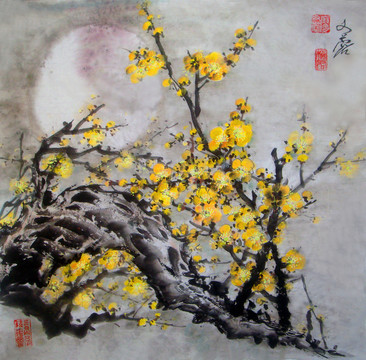 國(guó)畫黃梅