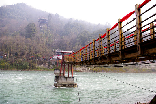 都江堰安瀾索橋