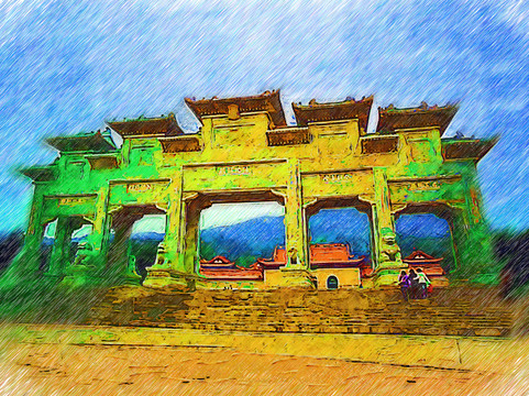 梅溪風景