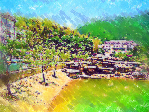 荊州風景畫