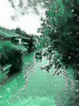 烏鎮(zhèn)風(fēng)景畫