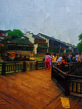 烏鎮(zhèn)風(fēng)景建筑