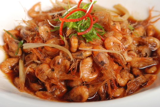 醬油煮河蝦