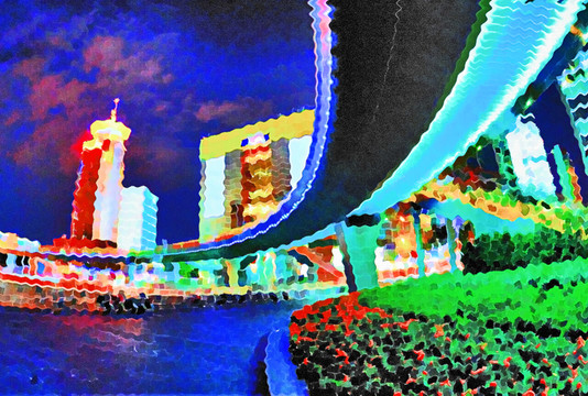 色彩 抽象 裝飾畫 油畫