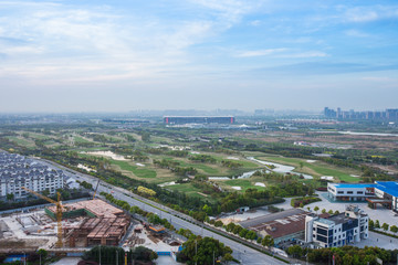 俯瞰高爾夫球場