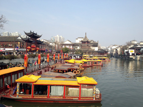 秦淮河 南京 夫子廟景區(qū) 水面