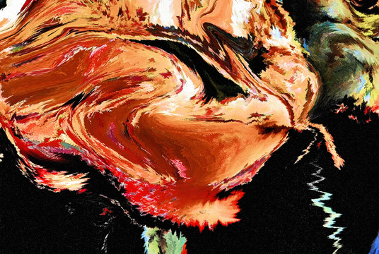 色彩 抽象 裝飾畫 油畫