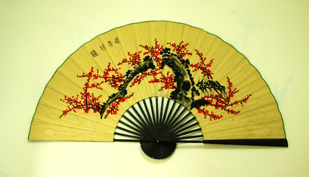 工藝梅花扇子