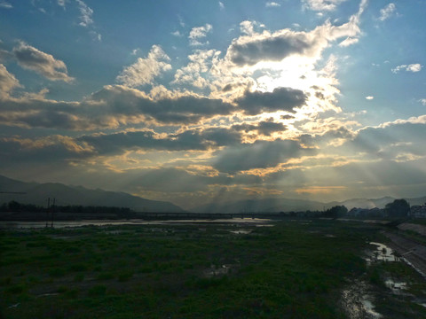 夕陽西下