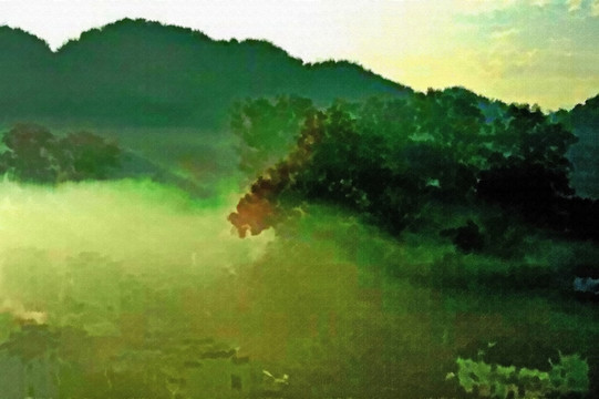 色彩 抽象 裝飾畫 油畫