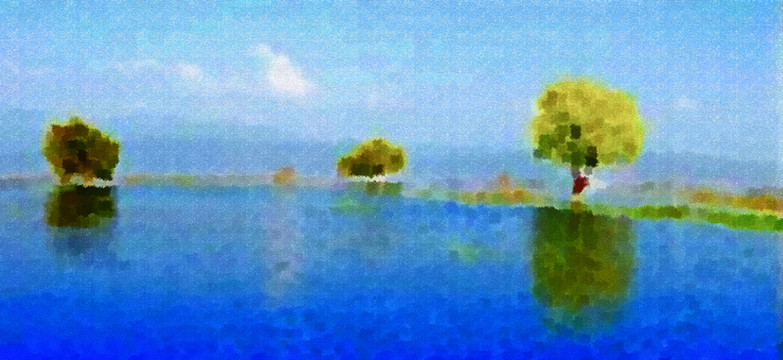 色彩 抽象 裝飾畫 油畫