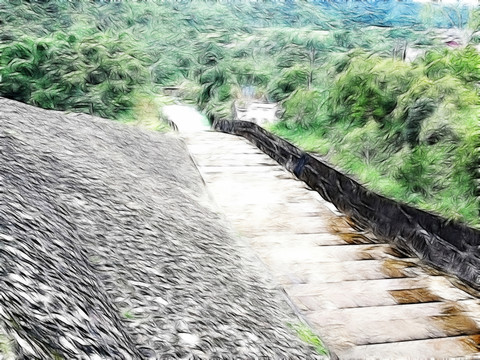 山間小路
