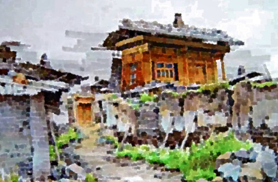 色彩 抽象 裝飾畫 油畫