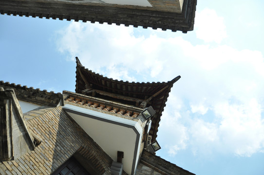 古建筑 徽派 老房子 房檐 風(fēng)