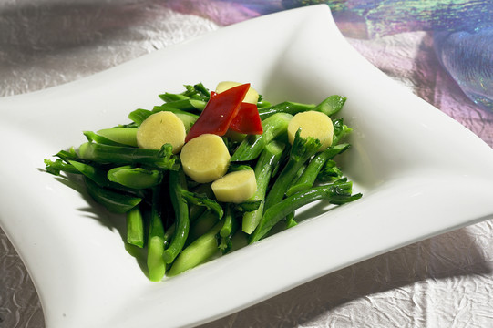 姜汁生炒芥蘭 美食 家常菜