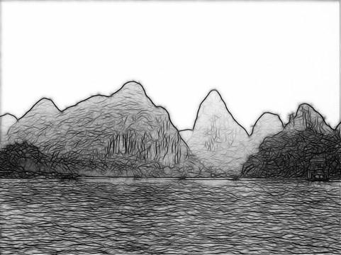 掃描風景畫