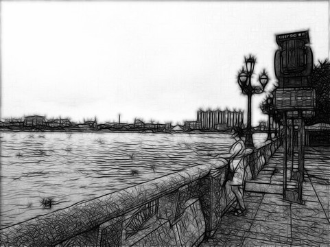 掃描風(fēng)景畫