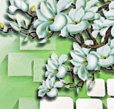 色彩 抽象 裝飾畫 油畫