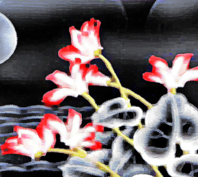 色彩 抽象 裝飾畫 油畫