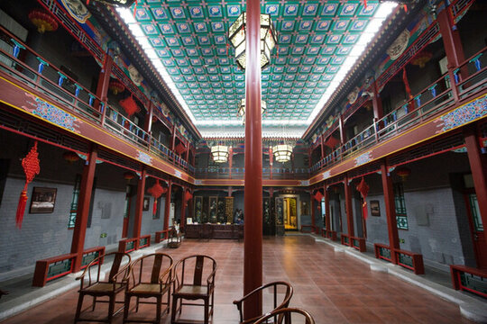 中式酒店大堂