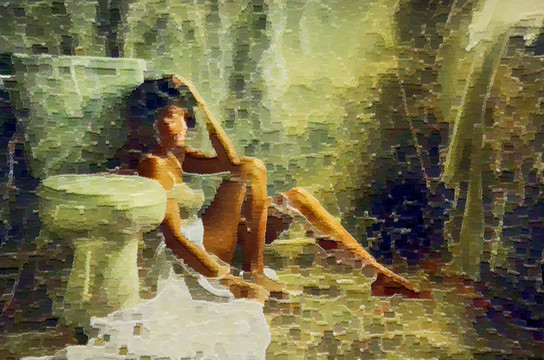 色彩 抽象 裝飾畫 油畫