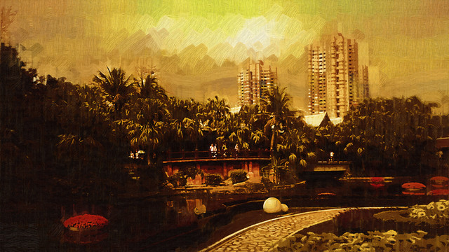 城市風(fēng)景畫