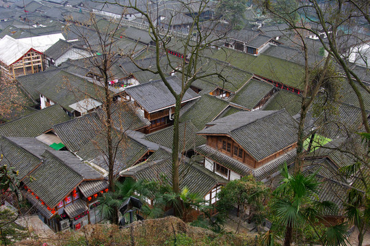 都江堰古城建筑