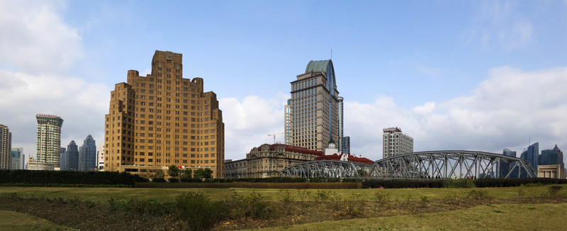 蘇州河外白渡橋全景圖