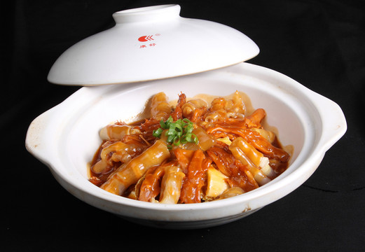 鮑汁花膠扣鵝掌