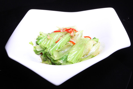 沙茶焗生菜梗