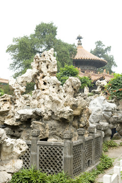 北京故宮假山