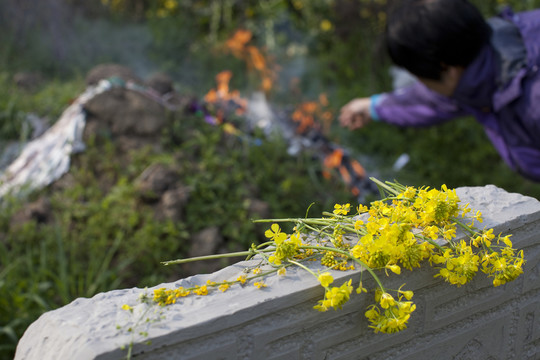 清明節(jié) 掃墓 祭祀 鄉(xiāng)村 民俗
