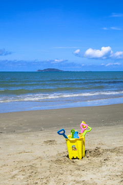 海沙灘