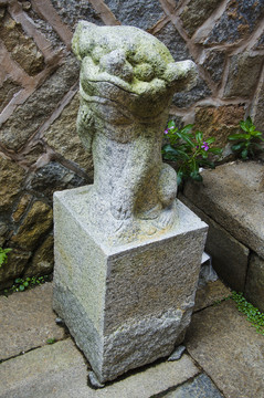 閩南 古建筑 石雕神獸